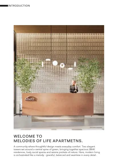 Assetz Inspira Melodies of Life Apartments: Brochure, page 3 (filed with Karnataka RERA)