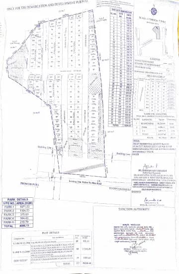 Silversprings: 35 indrasanahalli Layout plan 1 (filed with Karnataka RERA)