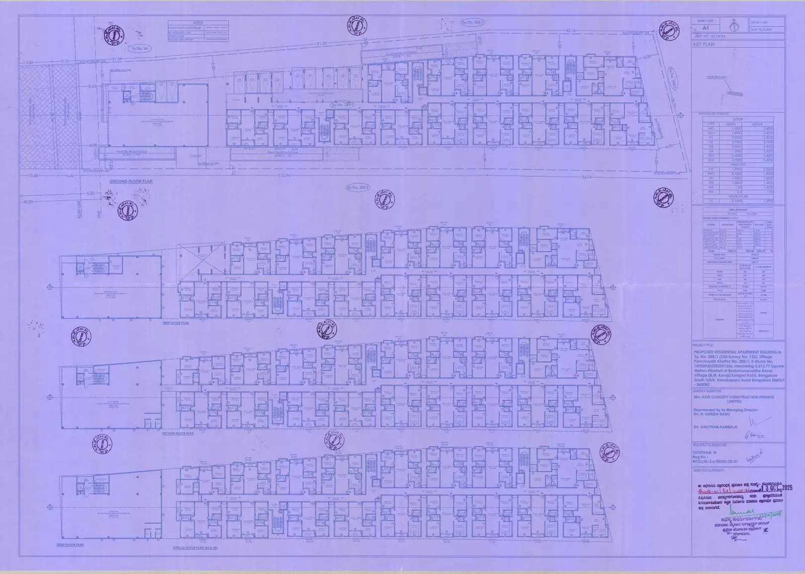 Axis Amarissa: Typical Floor plans.pdf (filed with Karnataka RERA)