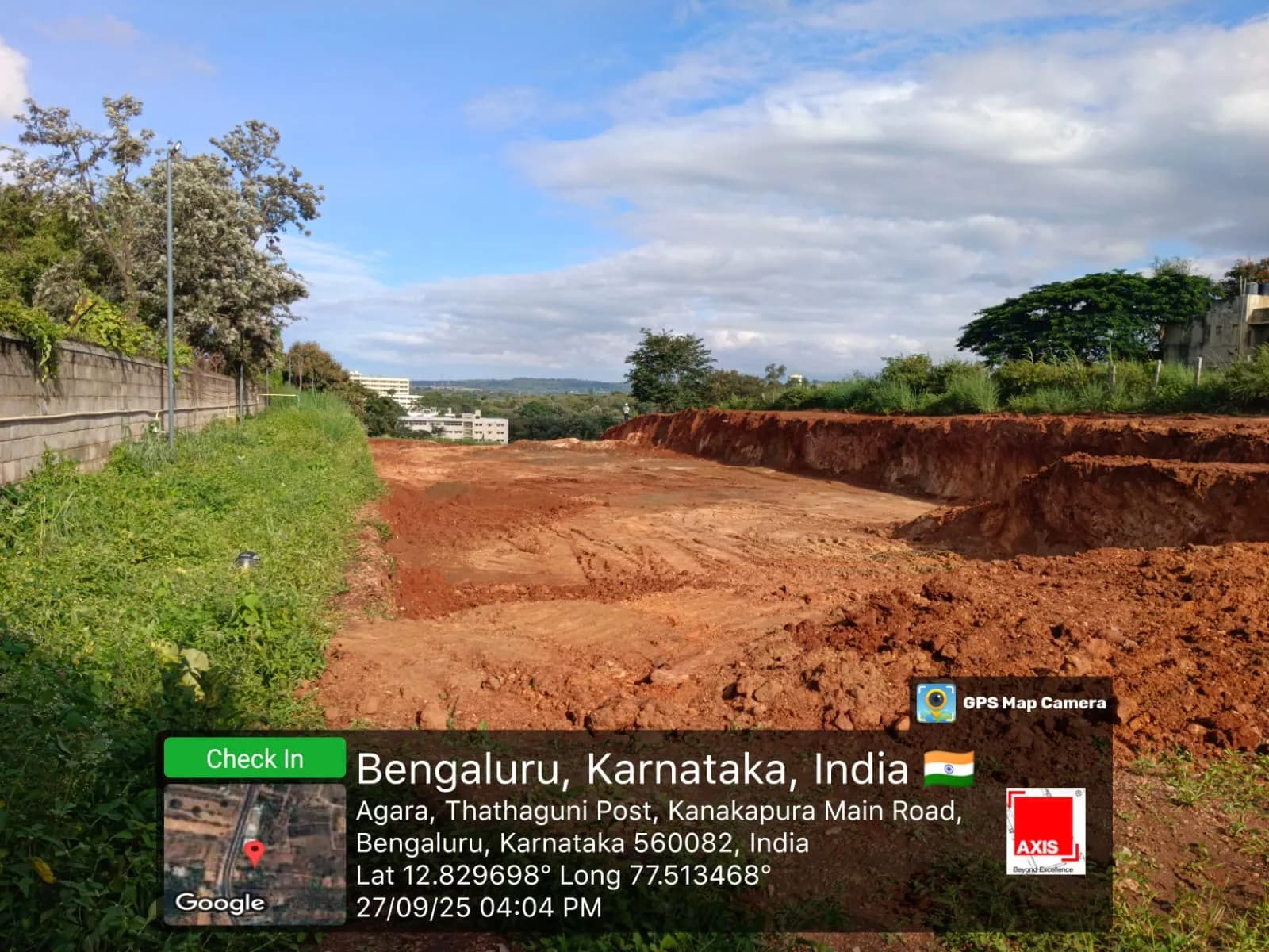 Axis Amarissa: Site photo filed with Karnataka RERA