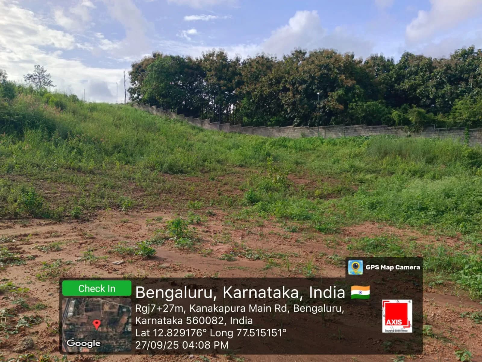 Axis Amarissa: Site photo filed with Karnataka RERA