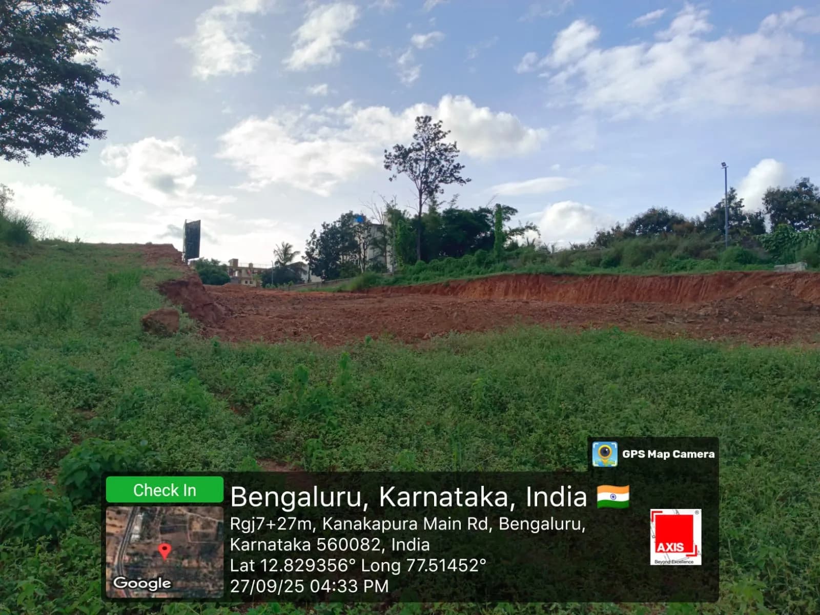 Axis Amarissa: Site photo filed with Karnataka RERA