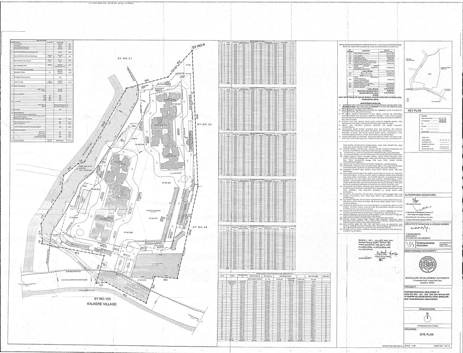 Solcrest: Approved Building Plan (filed with Karnataka RERA)