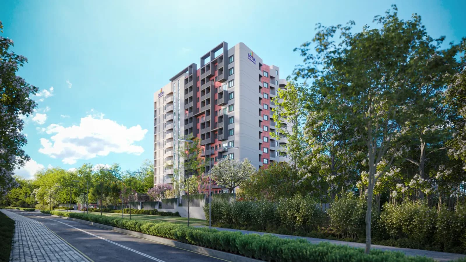 Sattva Vasanta Cove: Triangular tower view of Sattva Vasanta Cove (artist’s impression)