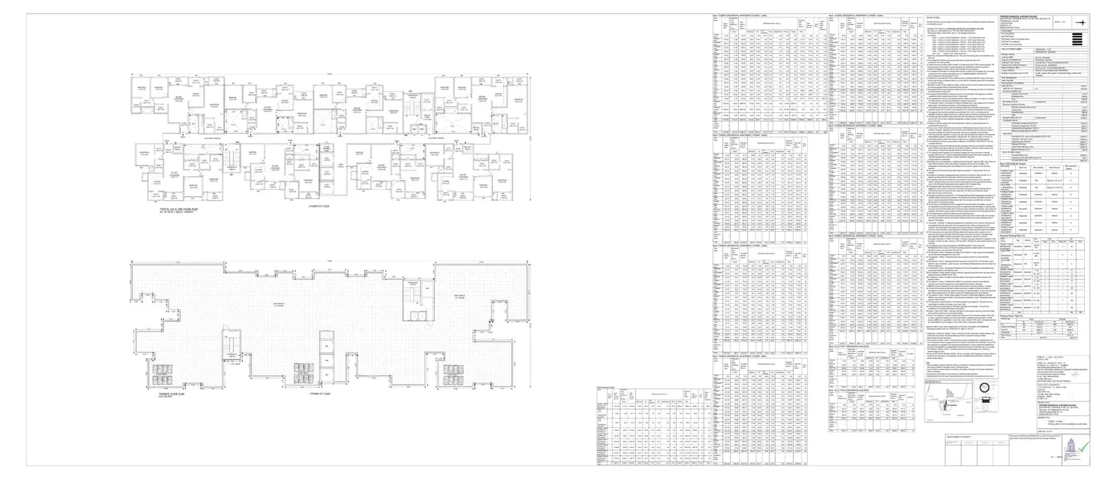 Sumadhura Solace: 13 3rd Floor Plan to Terrace Plan for Tower-7.pdf (filed with Karnataka RERA)