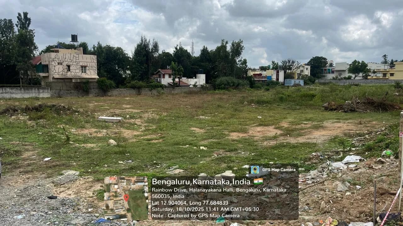 Roach Cicada: Site photo filed with Karnataka RERA
