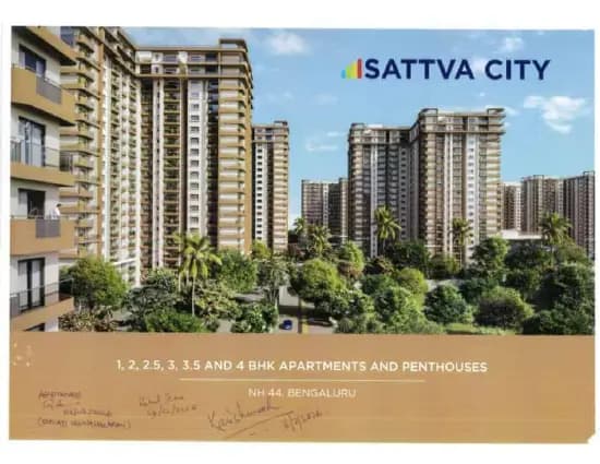 Sattva City: Brochure, page 1 (filed with Karnataka RERA)