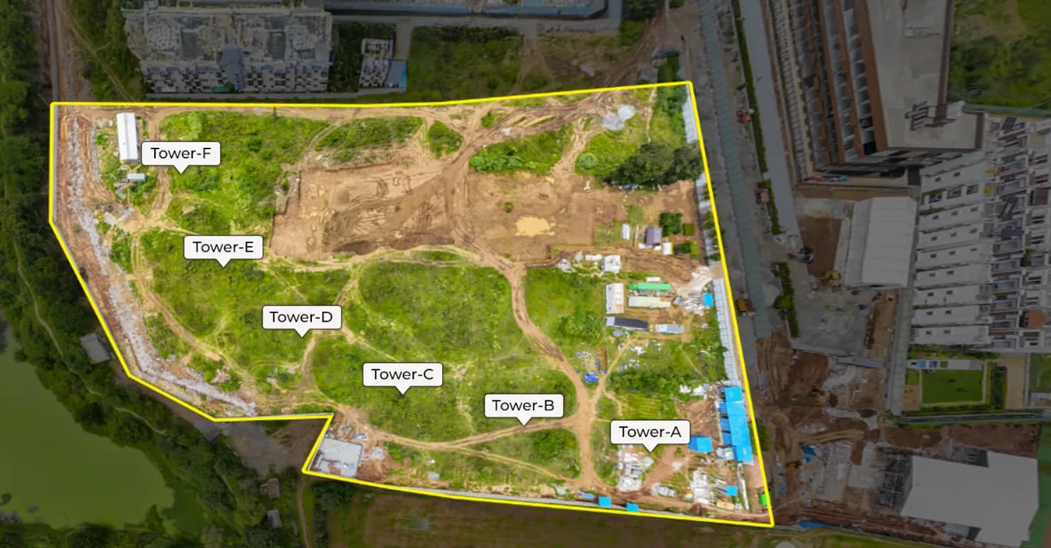 Elanza: Site photo filed with Karnataka RERA