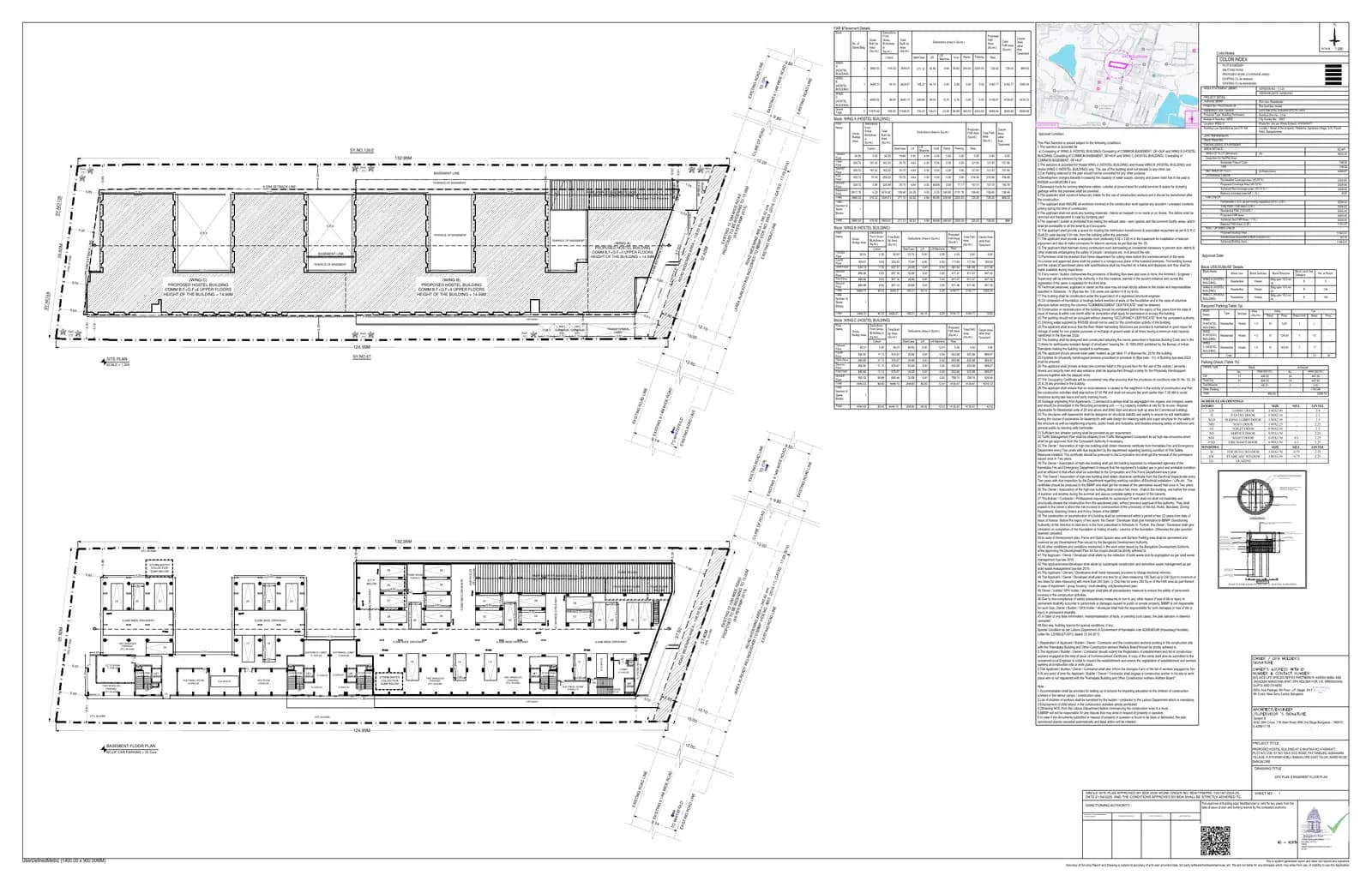 Axis Ekatva: Approved Building Plan, page 1 (filed with Karnataka RERA)