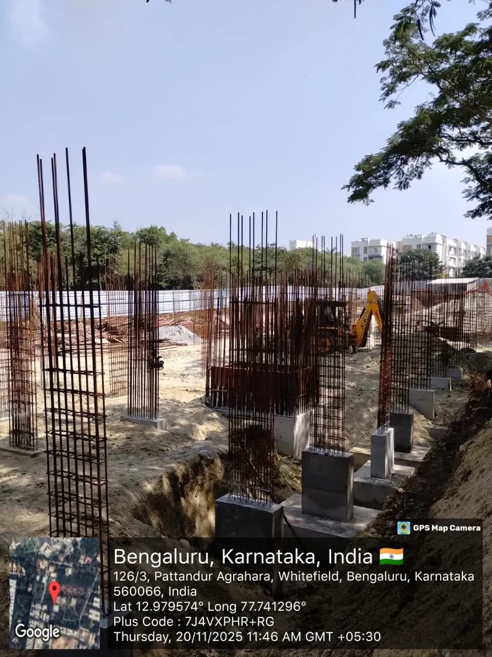 Axis Ekatva: Site photo filed with Karnataka RERA