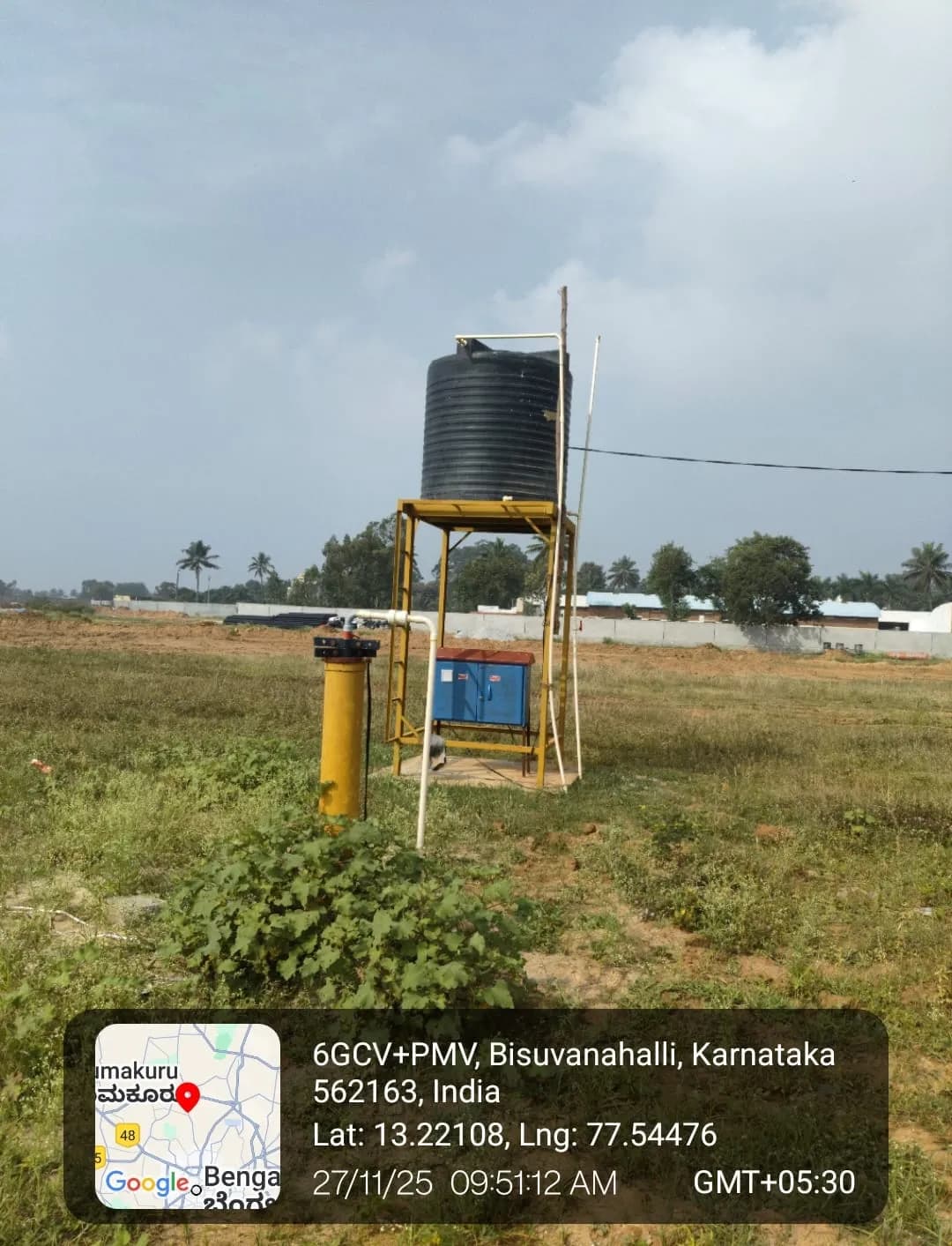 Under The Stars: Site photo filed with Karnataka RERA