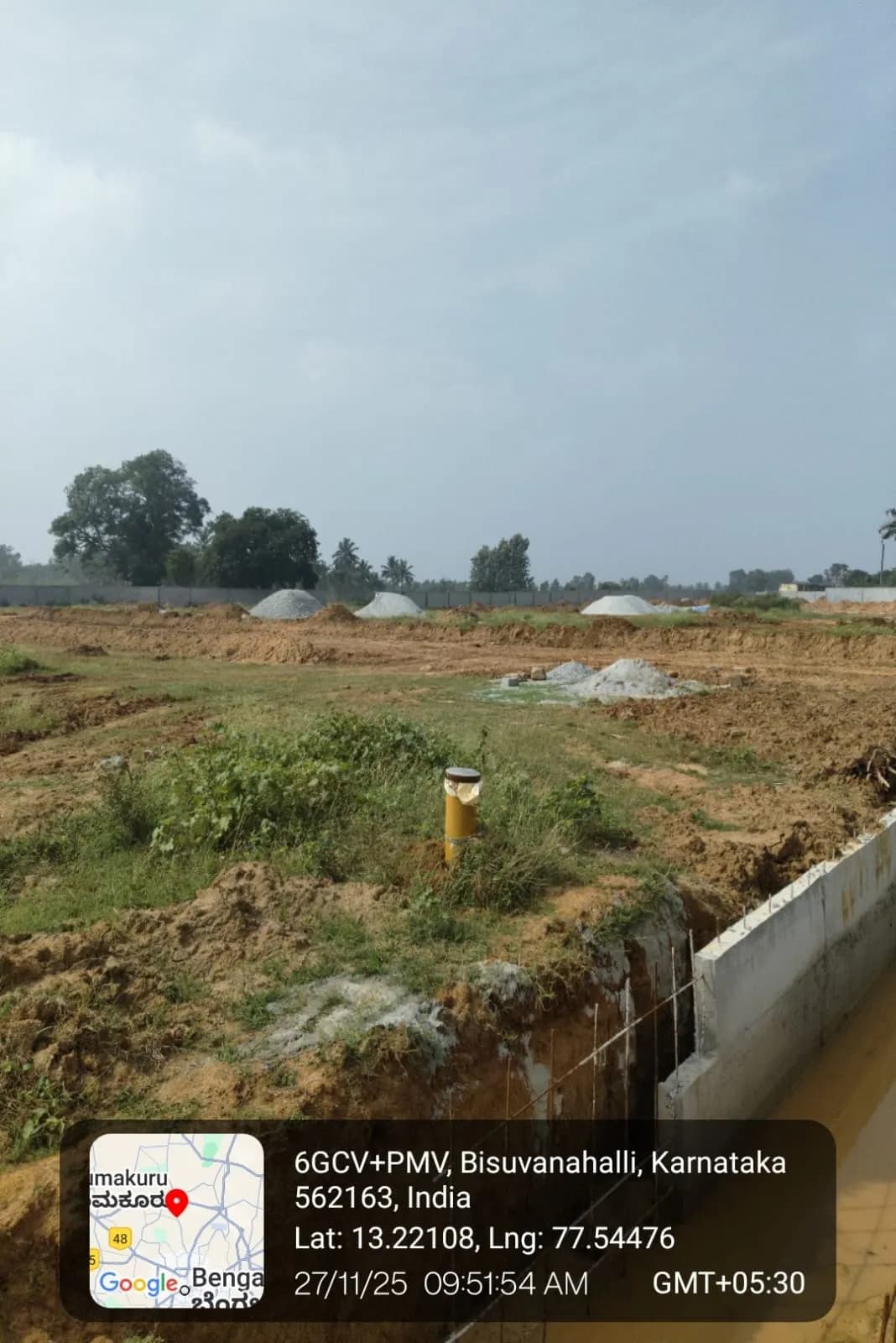 Under The Stars: Site photo filed with Karnataka RERA