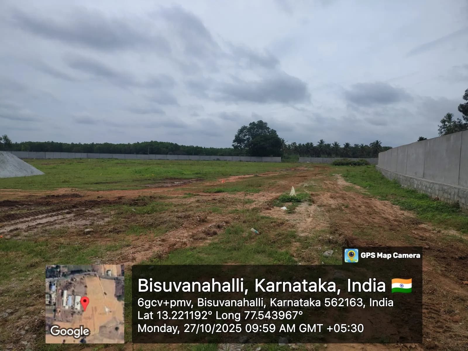 Under The Stars: Site photo filed with Karnataka RERA