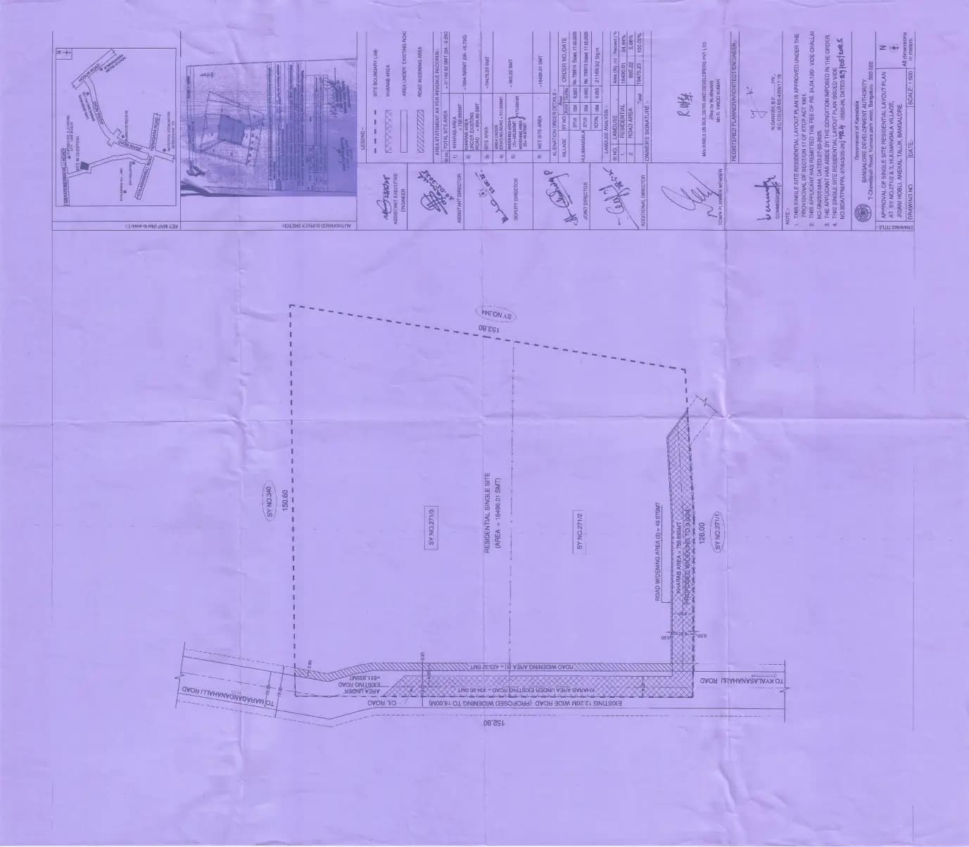 Habulus Tranquil: Single layout Plan.pdf (filed with Karnataka RERA)