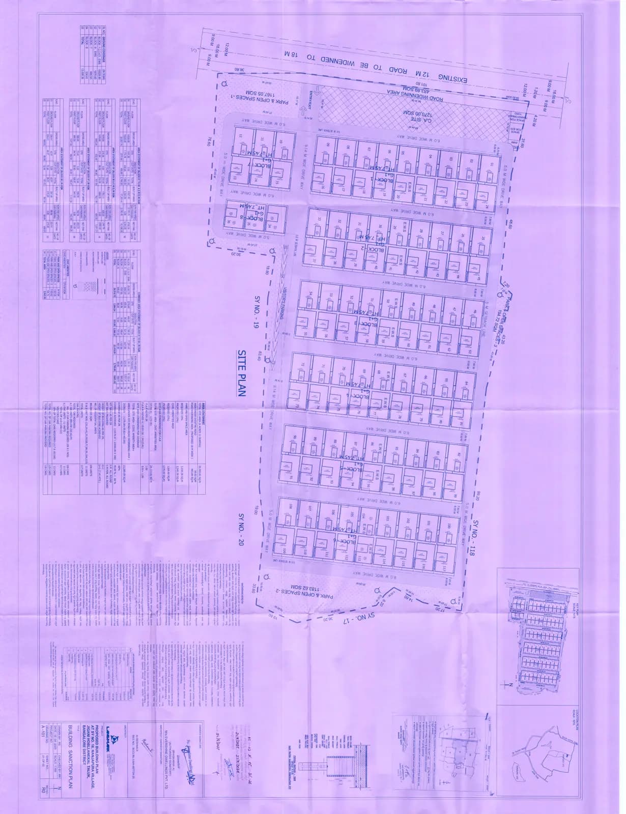 Evershine StonePark: Approved Building Plan (filed with Karnataka RERA)