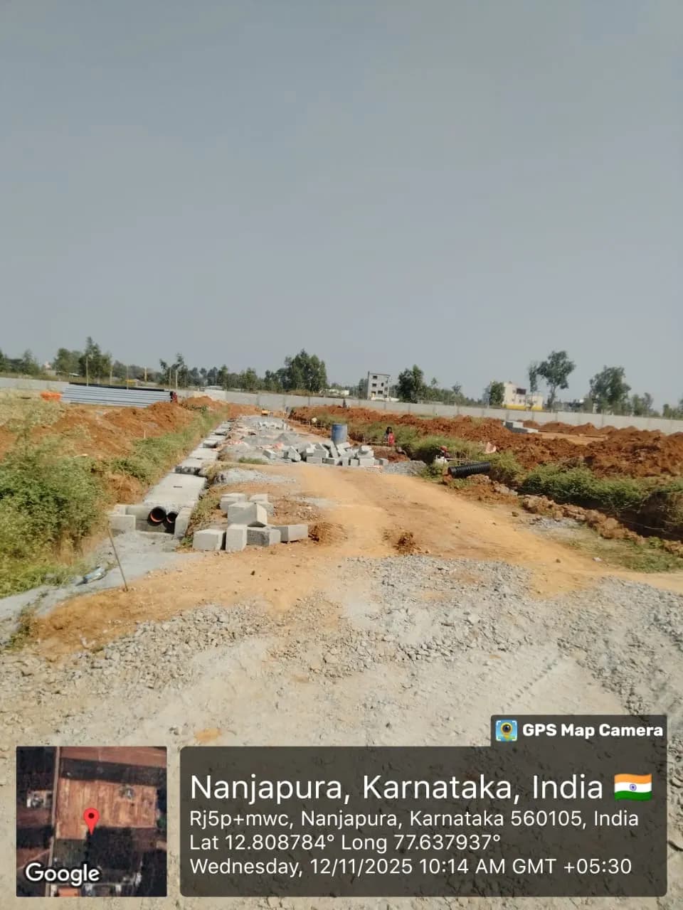 Evershine StonePark: Site photo filed with Karnataka RERA