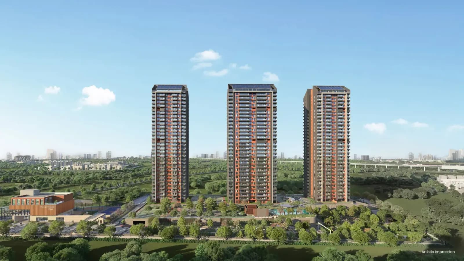Purva Silversky: Purva Silversky building elevation and landscape (artist’s impression)