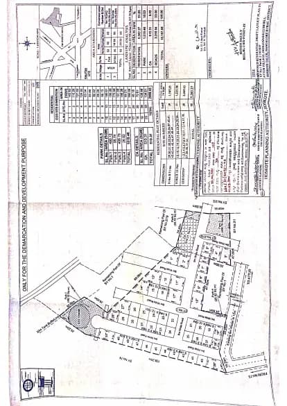 VR Dyavaiah Enclave: Approved Layout Plan/Demarcation Plan (filed with Karnataka RERA)