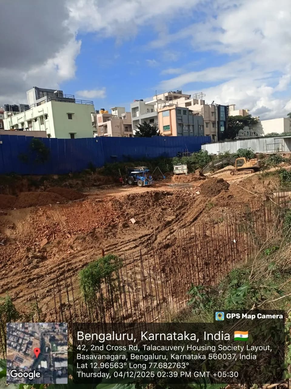 Sidvin Celeste: Site photo filed with Karnataka RERA