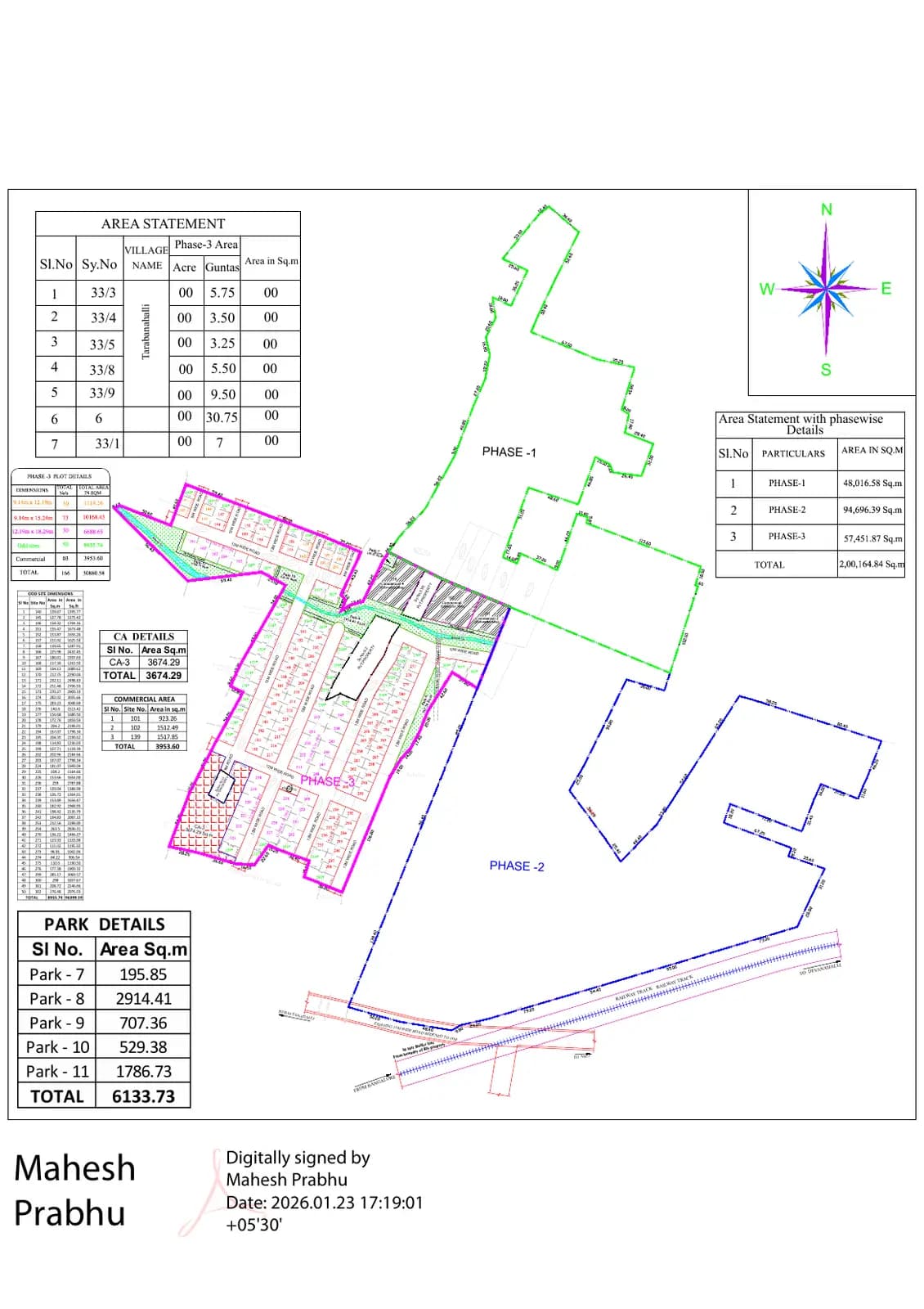 Century OneWorld Seraya: Annexure R1 Phase wise demarcation (filed with Karnataka RERA)
