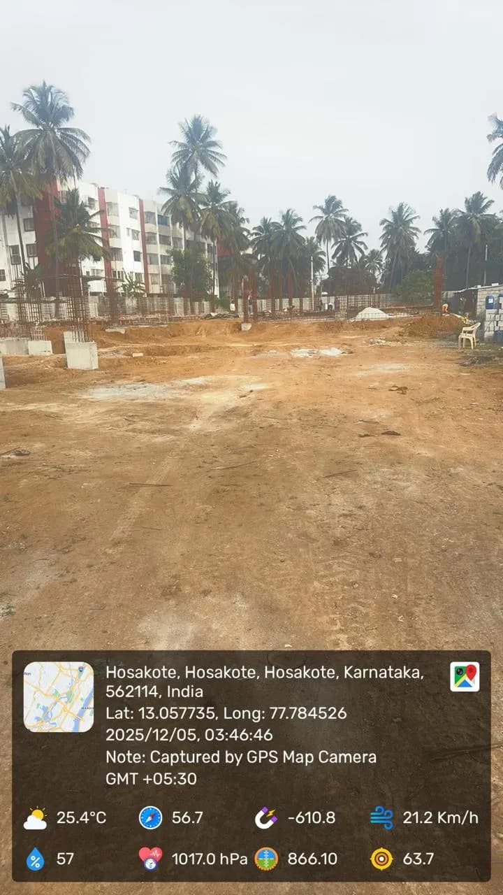 Arya’S Avadana: Site photo filed with Karnataka RERA