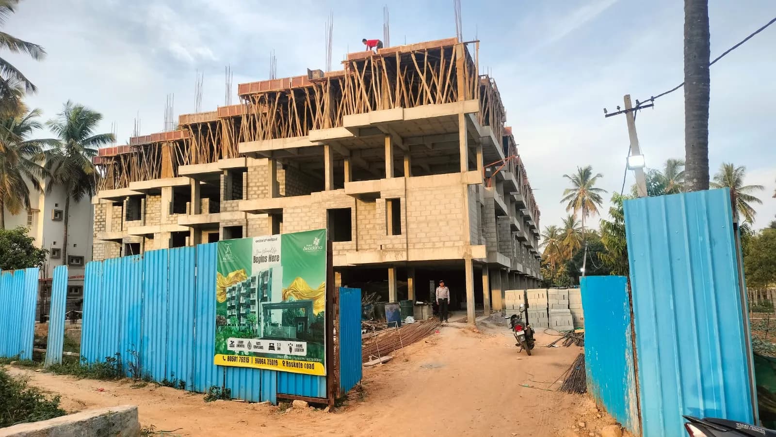 Arya’S Avadana: Site photo filed with Karnataka RERA