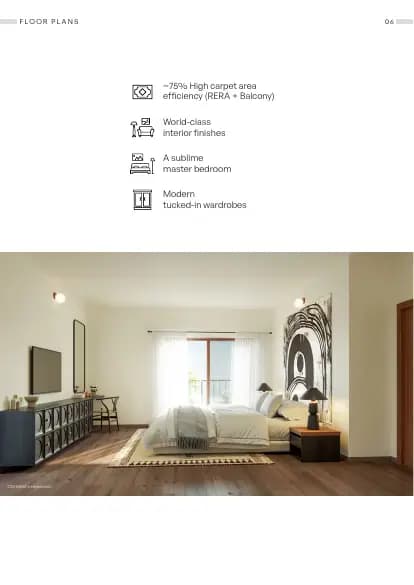 Assetz Mizumi Reserve: Brochure, page 6 (filed with Karnataka RERA)
