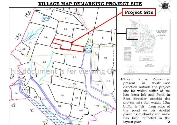 DS Max Sky Sampadha: Village Map Demarcation.pdf (filed with Karnataka RERA)