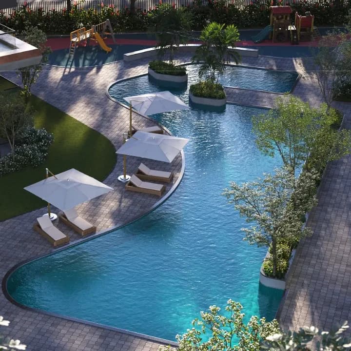 Sobha Altair: Swimming pool recreational area (artist’s impression)