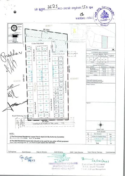 Elegant Mystic Elite: 1) Approved Provisional Layout plan (filed with Karnataka RERA)