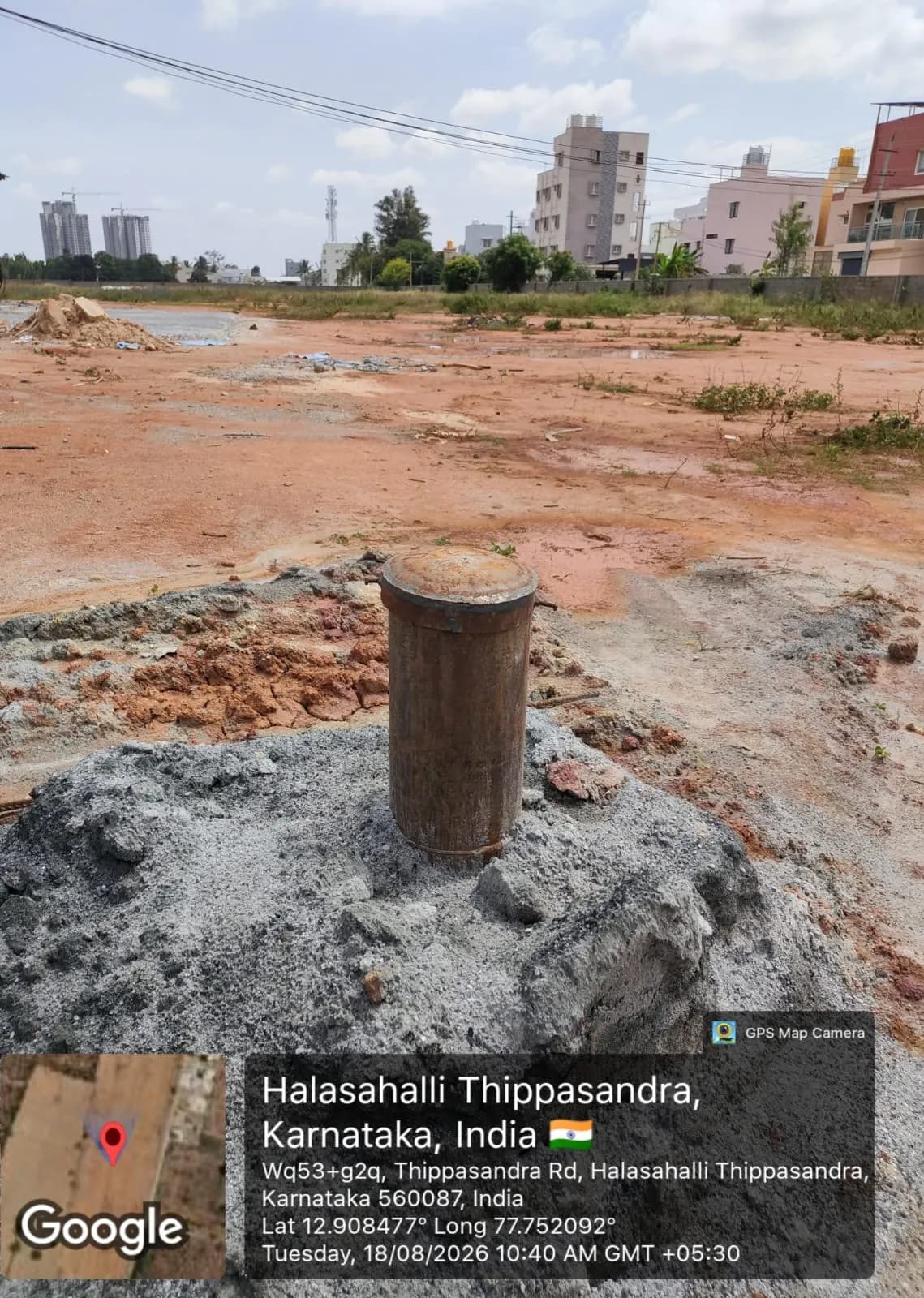 NVT Whispering Hues: Site photo filed with Karnataka RERA