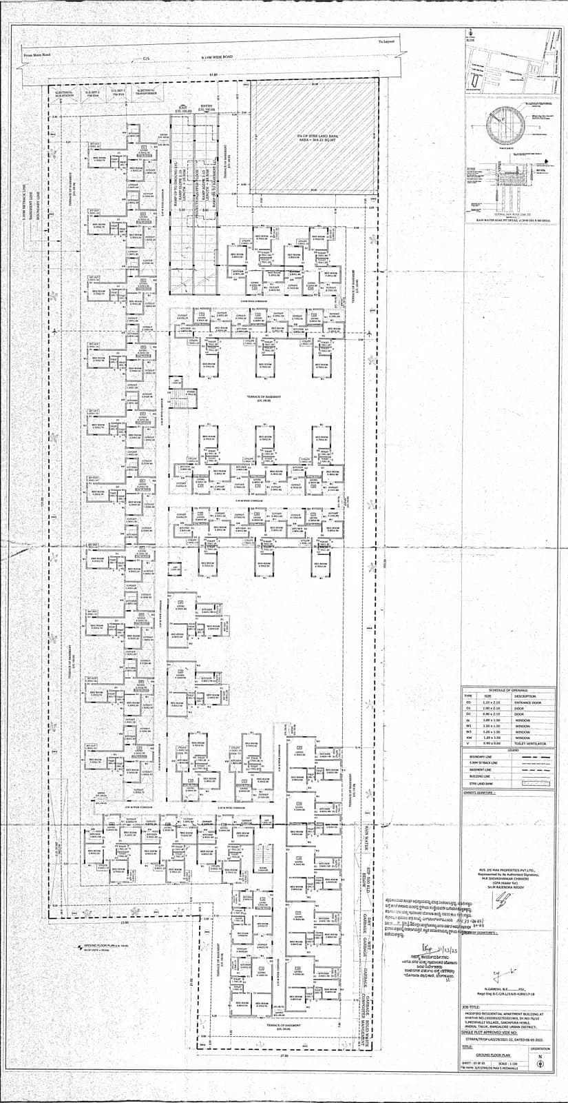 DS Max Spoorthi Nest: 3 GROUND FLOOR PLAN.pdf (filed with Karnataka RERA)