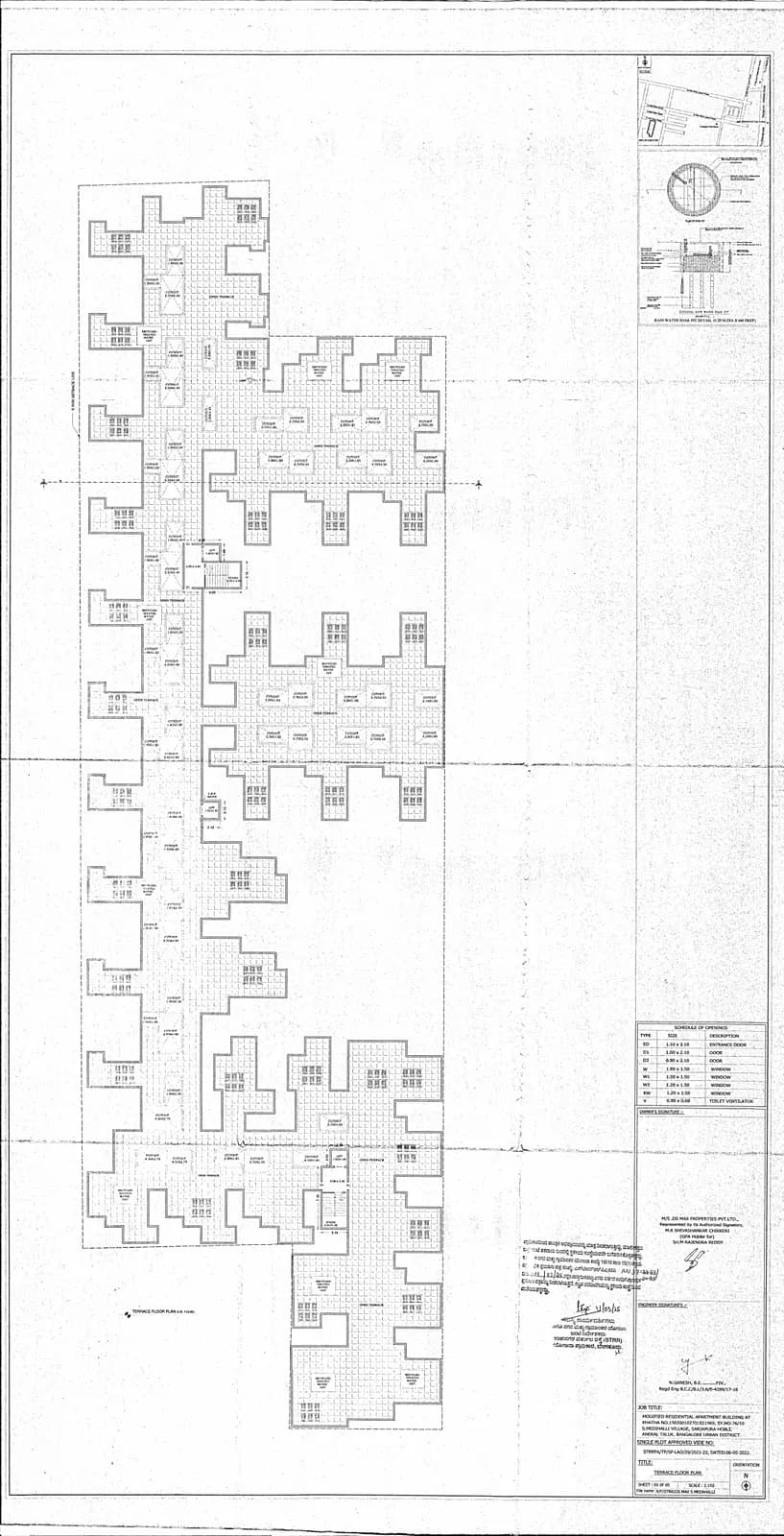 DS Max Spoorthi Nest: 5 TREACE FLOOR PLAN.pdf (filed with Karnataka RERA)