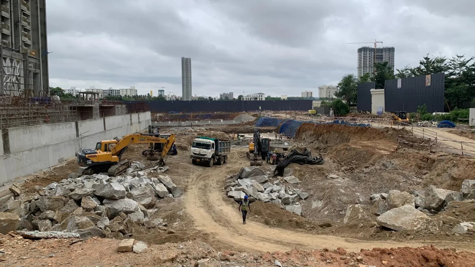 Eaton Park @ The Prestige City: Site photo filed with Karnataka RERA