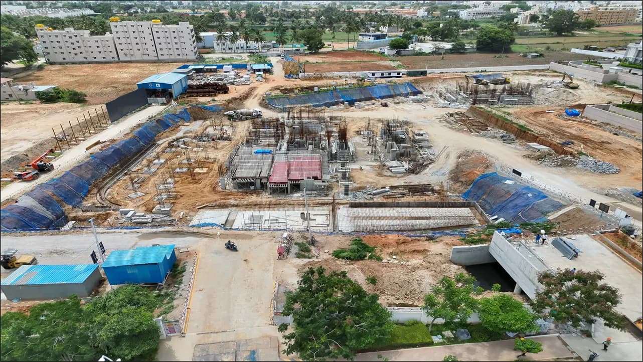 Fernvale @ The Prestige City: Site photo filed with Karnataka RERA