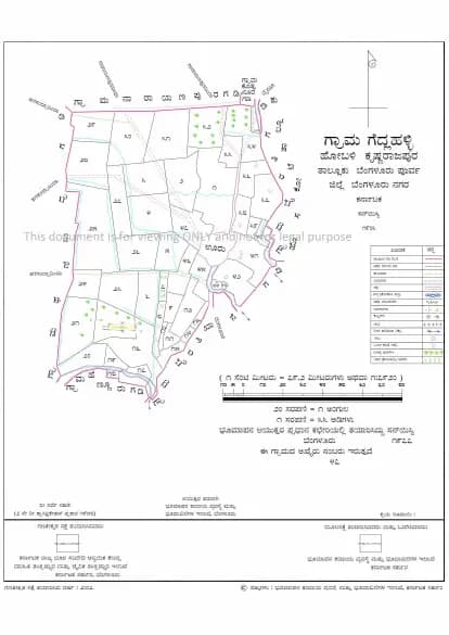 Sumukha Earthen Crest: 002 village map demarcation (filed with Karnataka RERA)