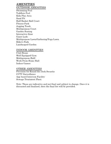 4square Park Sierra: Brochure, page 2 (filed with Karnataka RERA)