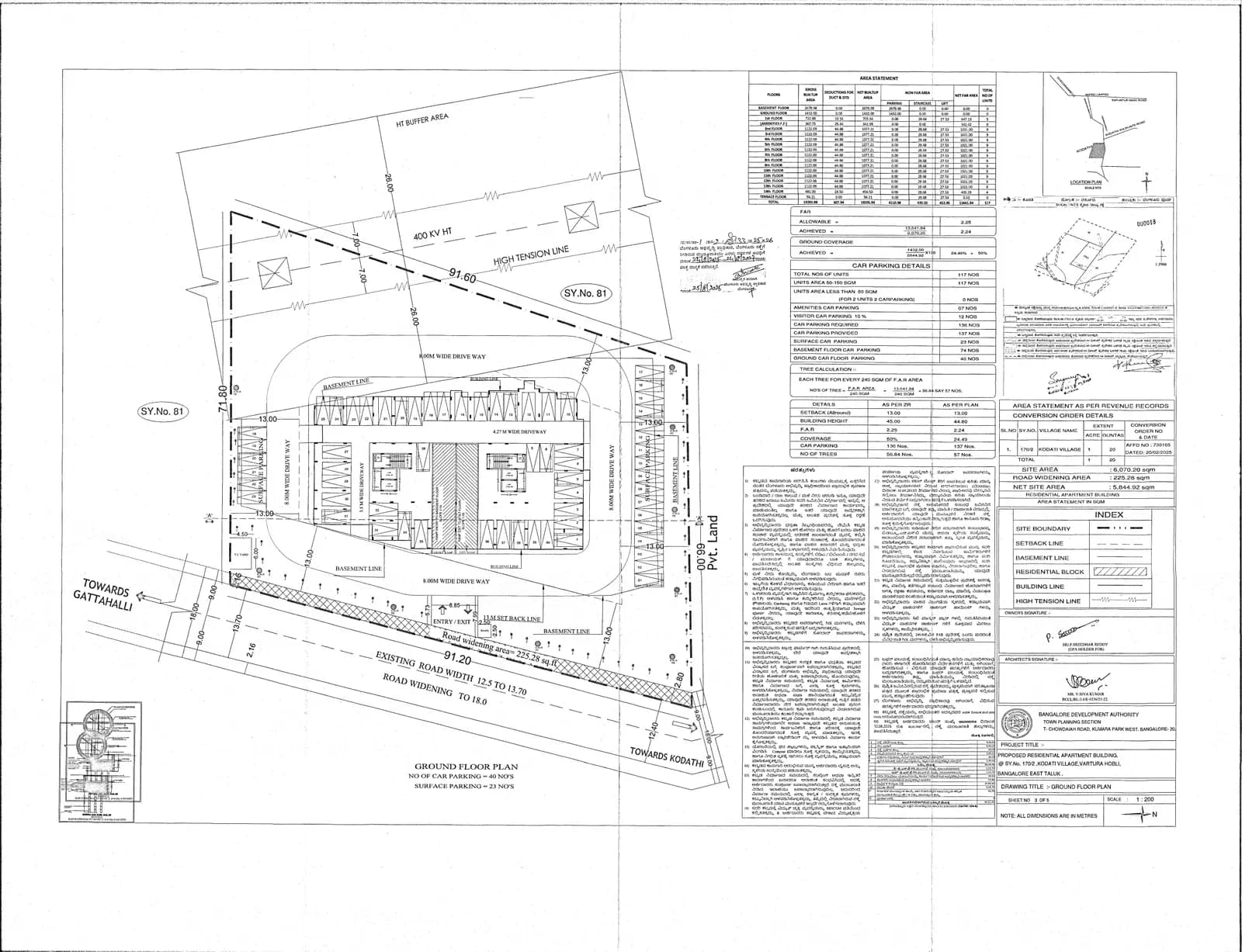 PSR Platinum: Ground Floor Plan.pdf (filed with Karnataka RERA)