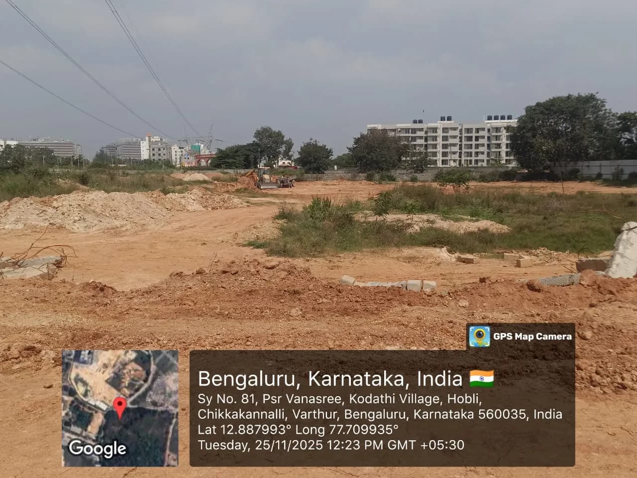 PSR Platinum: Site photo filed with Karnataka RERA