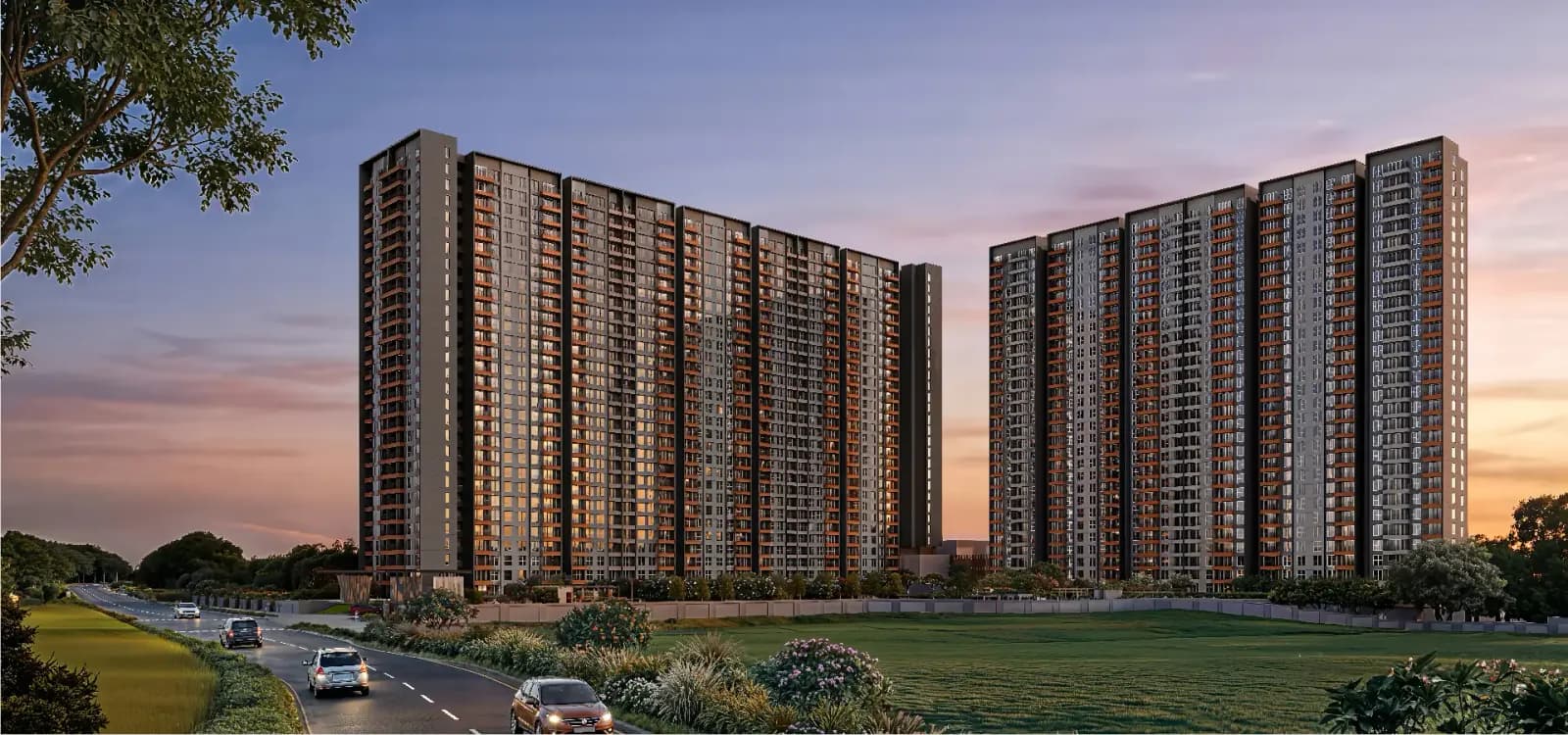 High-rise residential apartments at Godrej Parkshire (artist’s impression)