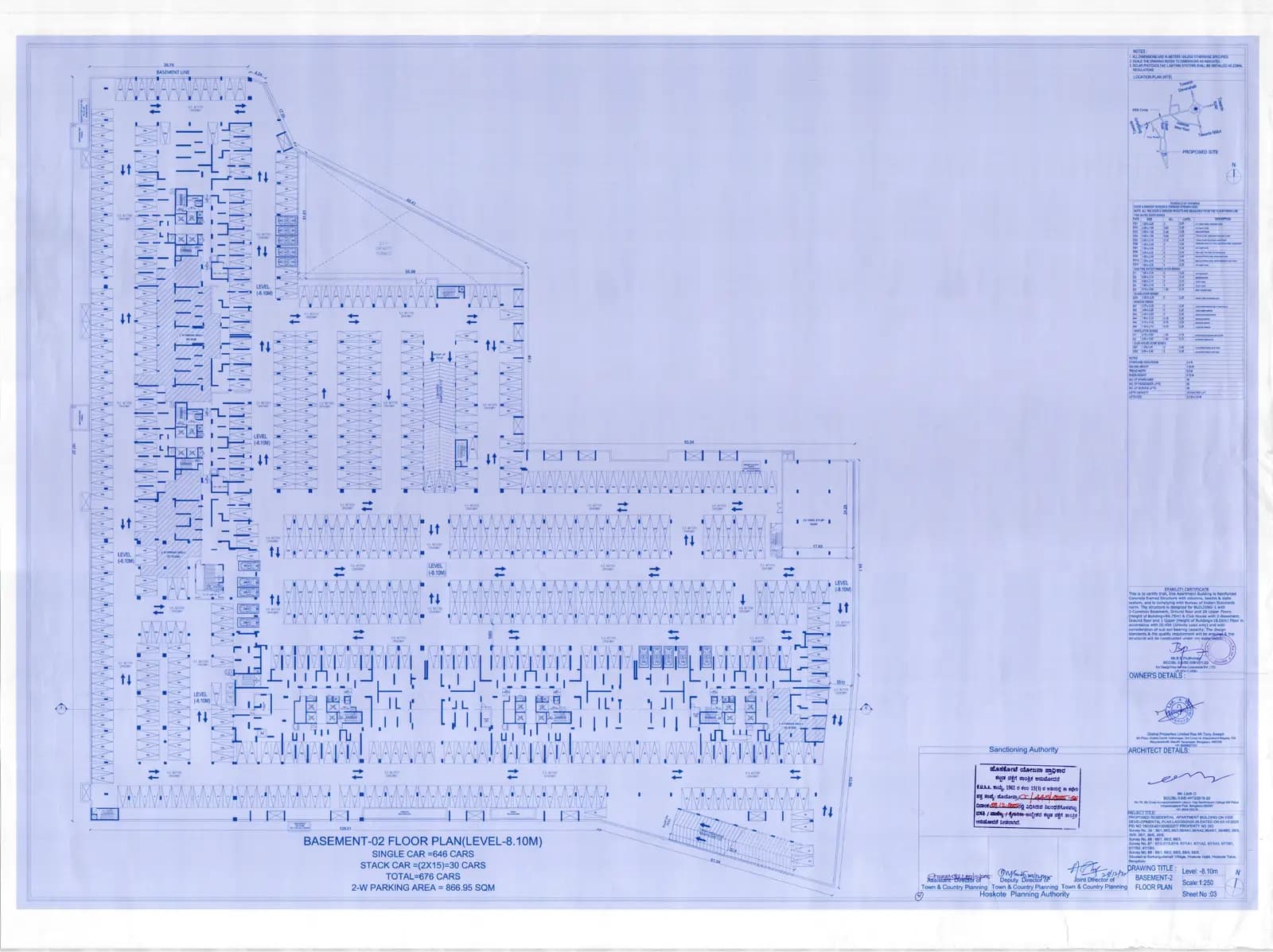 Godrej Parkshire: Building Plan Sheet 03.pdf (filed with Karnataka RERA)