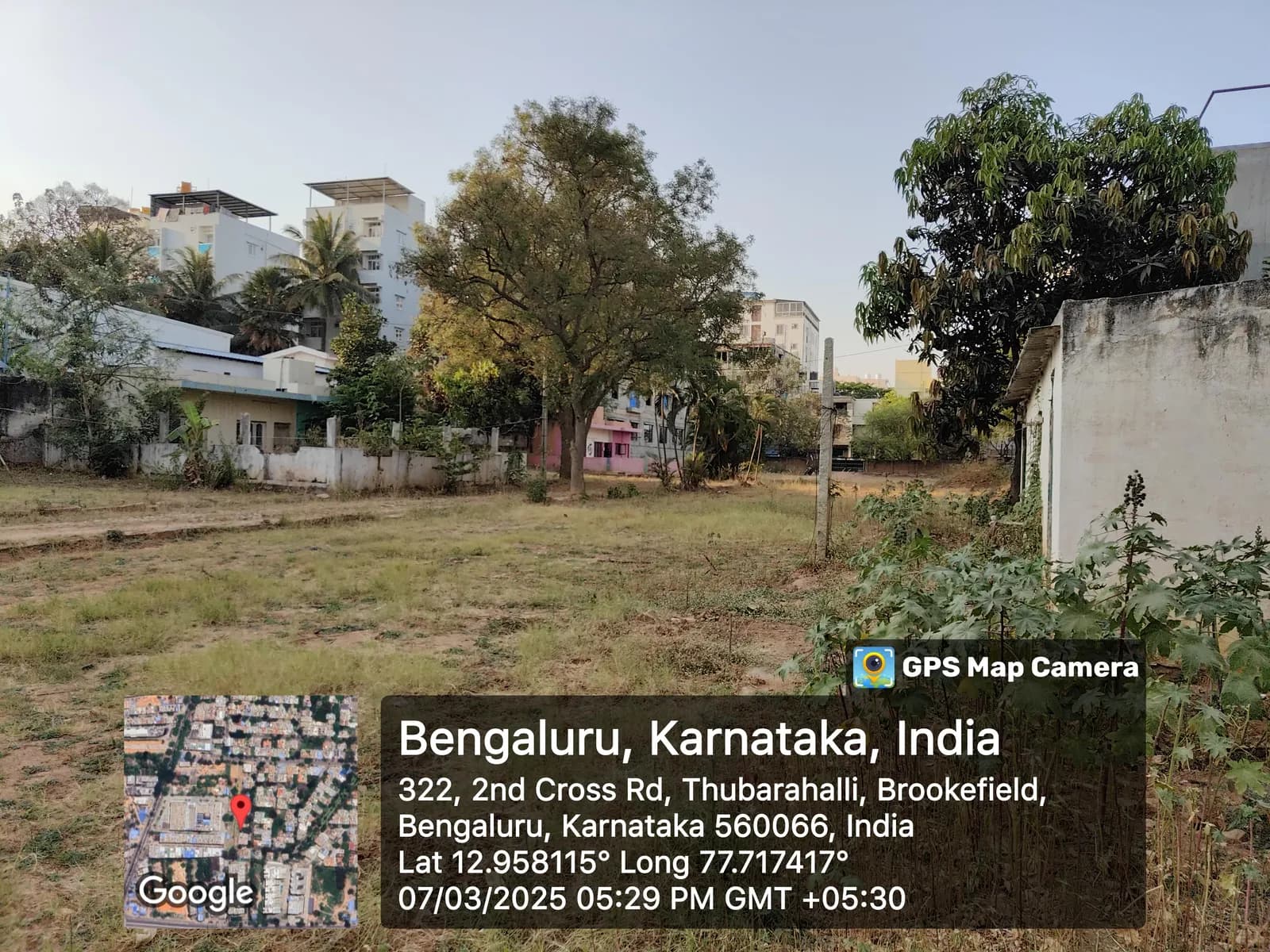Park Lane: Site photo filed with Karnataka RERA