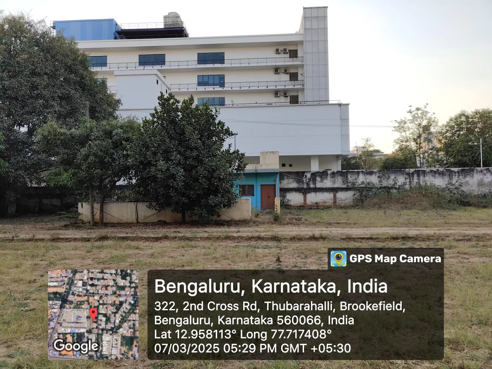 Park Lane: Site photo filed with Karnataka RERA