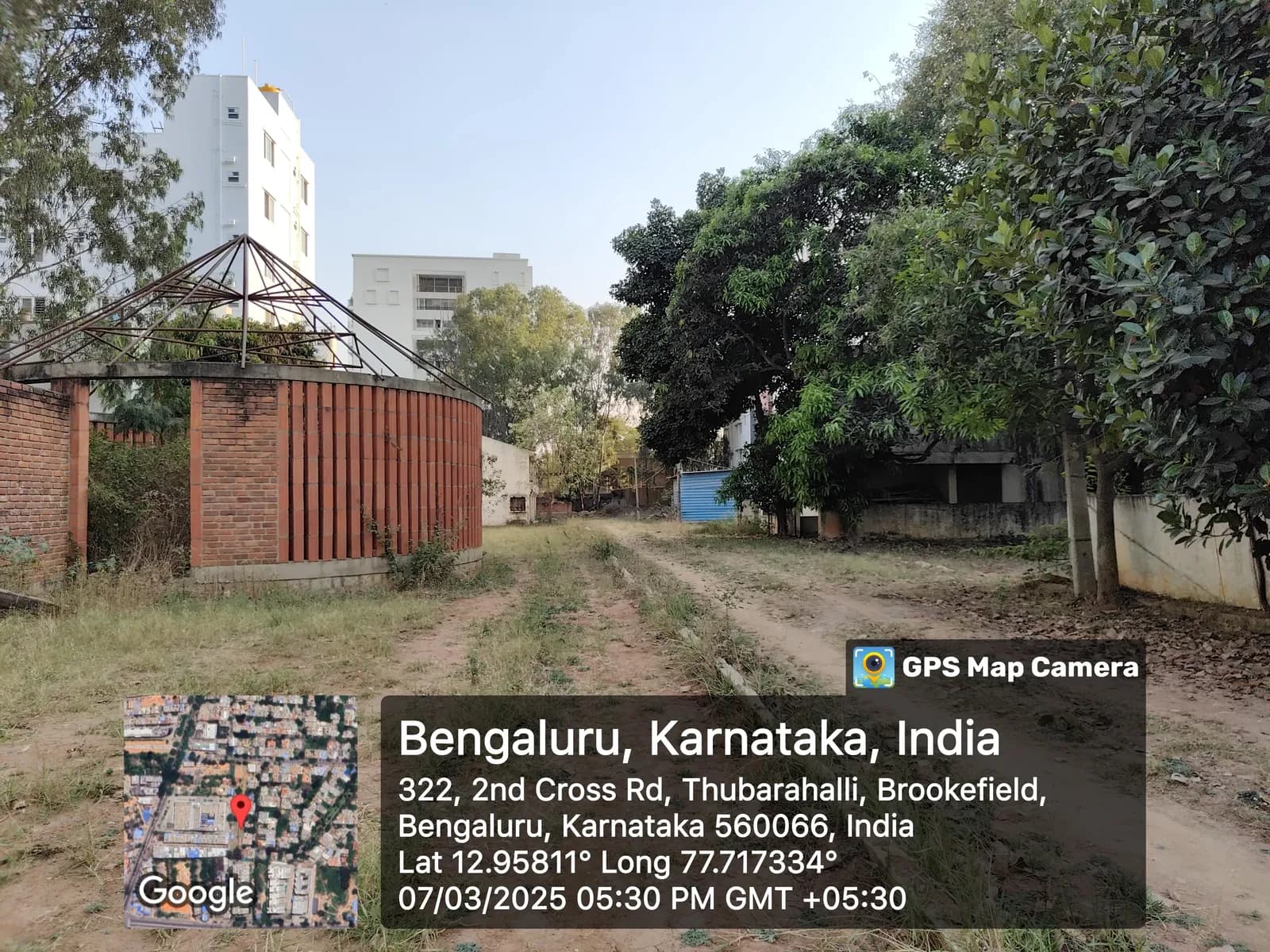 Park Lane: Site photo filed with Karnataka RERA