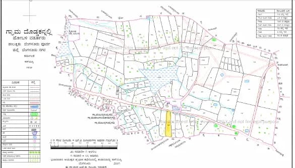 Satori Residence By Genurise: Village Map-Demarcation.pdf (filed with Karnataka RERA)