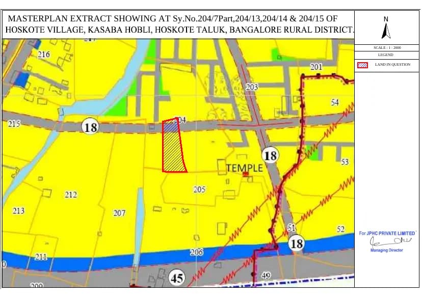 JP Jasmine: CDP Map Demarcation - HOSKOTE.pdf (filed with Karnataka RERA)