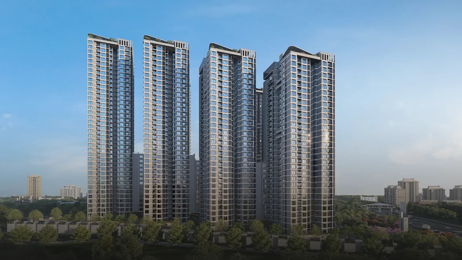 Sattva Aangane: Sattva Aangane project main elevation and entrance (artist’s impression)