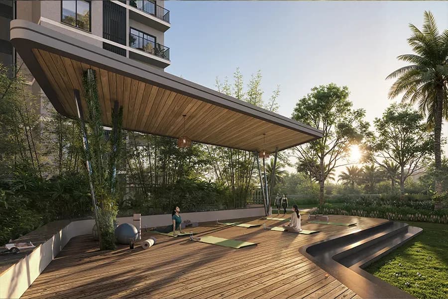 Sattva Aangane: Tower elevations with biophilic design and vertical greenery (artist’s impression)