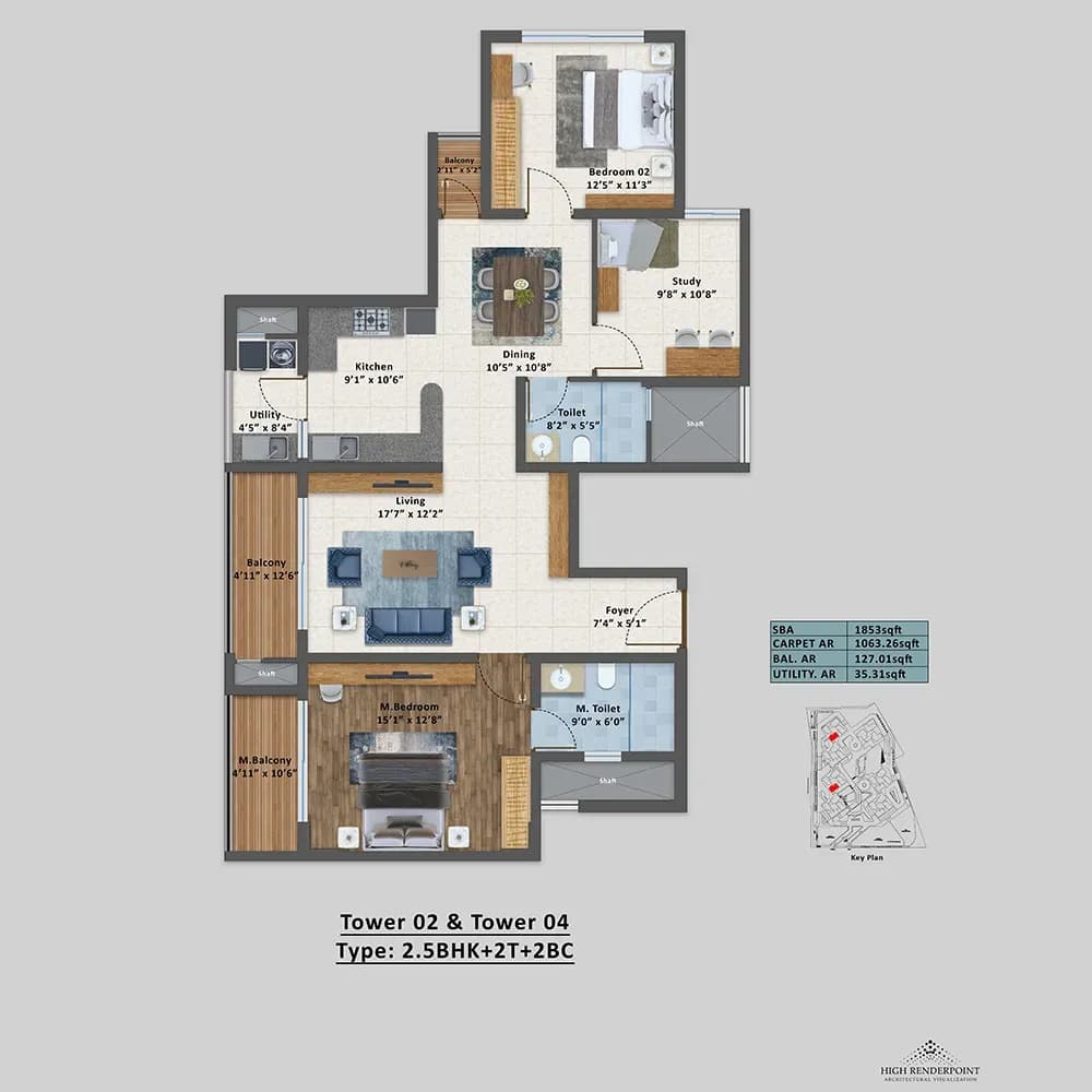Sattva Aangane floor plan: Unit plan layouts showing floor designs