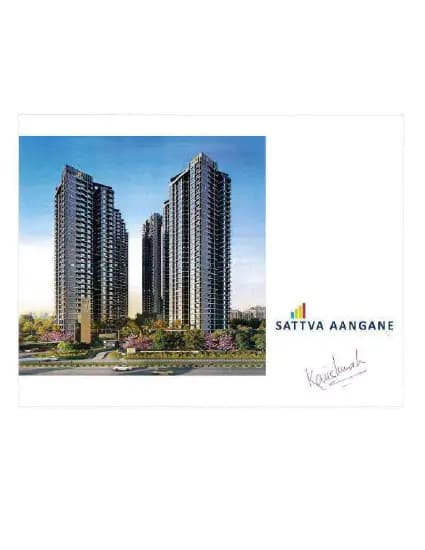 Sattva Aangane: Brochure, page 1 (filed with Karnataka RERA)
